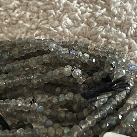 CRAFTER LOT OF LABRADORITE 5mm 5 STRANDS FOR STRINGING - Picture 3 of 6